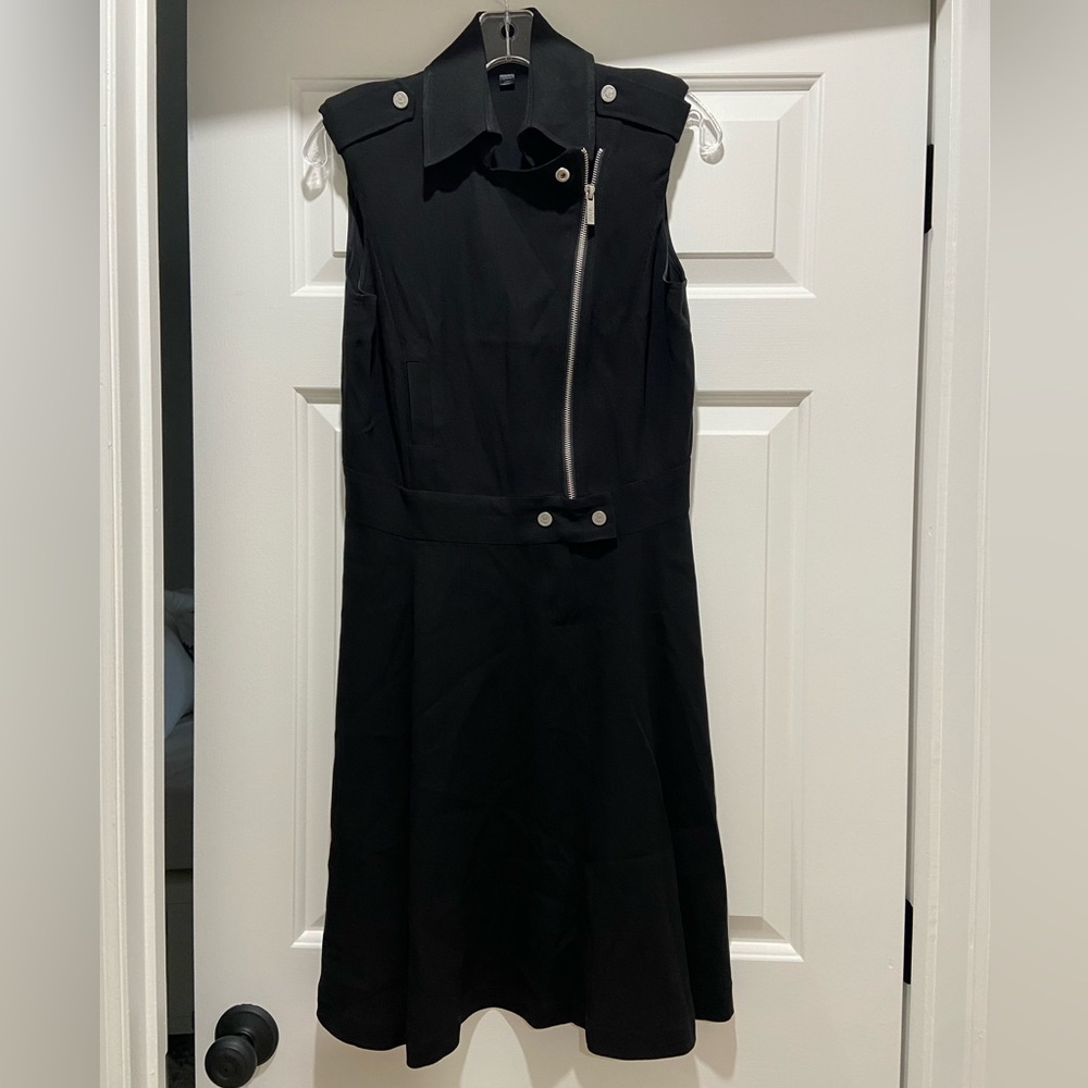 Karl lagerfeld black biker design dress - Picture 2 of 5